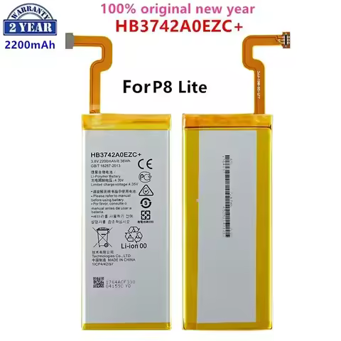 100% Orginal HB3742A0EZC+ 2200mAh Battery For Huawei Ascend P8 Lite HB3742A0EZC+ Replacement Batteri