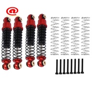 4Pcs Metal  40MM Oil Damper for Axial SCX24 C10 JLU   1/24 RC Crawler Car Upgrades,Red