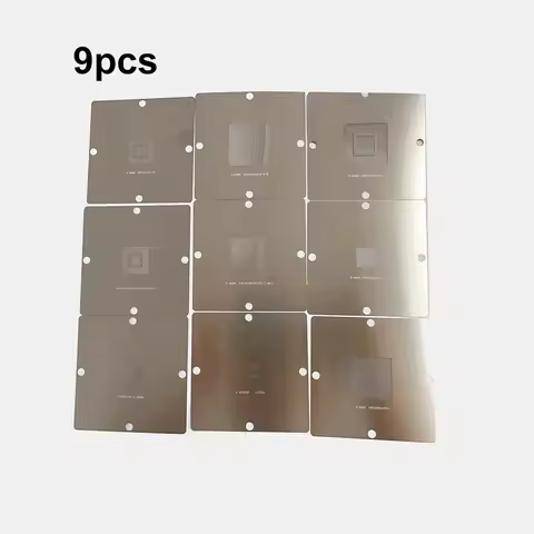 9Pcs Direct heat90*90mm XBOX360 CPU GPU Stencils BGA Reballing Station Game Console CSP HANA GPU-B C