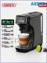 AXSCB 6in ชงกาแฟเครื่องกาแฟแบบแคปซูล1,ทำจากเอสเพรสโซ่ร้อน/เย็นหลายช่องเครื่องชงกาแฟคาปูชิโน่ดอลซ์กัสโตผงเนสเปรสโซ่ H1B เอียยูวี