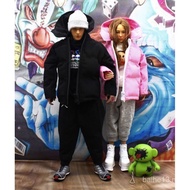 New Style Ready Stock 1/6 Trendy Soldier Model Parts Men/Women Down Jacket Hooded Cotton Jacket Cott