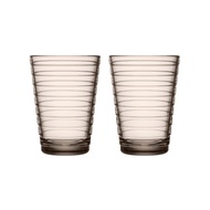 [Hieno] Iittala Aino Aalto Tumbler 33cl 2pc (Linen) | Finnish Design | Nordic Glassware | Aino Aalto