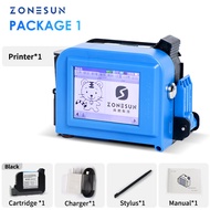 ZONESUN ZS-DC1 Handheld Inkjet Printer Portable Date Coding Machine 12.7mm QR Code Barcode Batch Ser
