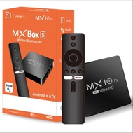 กล่องสมาร์ททีวี MX10 F1 Allwinner H313 Mali-G31 Wi-Fi 2.4G + BT5 2.4G Android TV Box พร้อม 2GB RAM 1