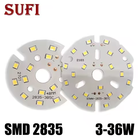 LED SMD 2835 Chip 3W 5W 7W 9W 12W 15W 18W 24W 36W Round Light Beads Light Board For LED Bulb LED Dow