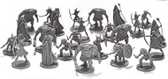 DND Enemies Minis 25 Fantasy Miniatures for Tabletop/Dungeons and Dragons Roleplaying Games - Bulk M