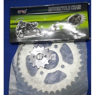 Demak DTM 200 / DTM150 - 4 Holes - Chain 520H + Sprocket Gear Set [ FR+RR ]