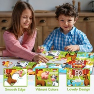 Jigsaw Toys Boys Girls Children Educational Concentration 4-5-7-8 Years Old Animal Paper Puzzle