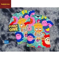 LABUBU T Shirt Baju Jersey New Trend Airport Model Day Children's and Adult Shirts: Microfiber Thail