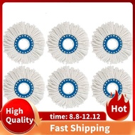 6Pcs 16cm Universal Microfiber Replacement Head Hands-Free Rotating Mop Cloth Household Cleaning Accessories