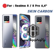 GARSKIN Sticker Carbon Realme 7 C12 5 Pro 7i C17 8 8Pro C11 Narzo 50A 50i Skin Carbon Transparent Fi