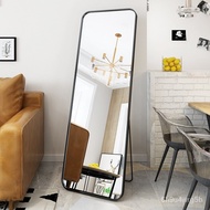 Full-Length Mirror Dressing Floor Mirror Home Wall Mount Wall-Mounted Internet Celebrity Girls' Bedroom Makeup Wall-Moun