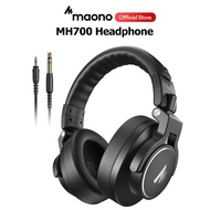 MAONO หูฟังผู้ควบคุมระดับมืออาชีพ MH700เฮดโฟนแบบมีสายหูฟังสตูดิโอที่มีไดรเวอร์50MM Headphone Stereo 