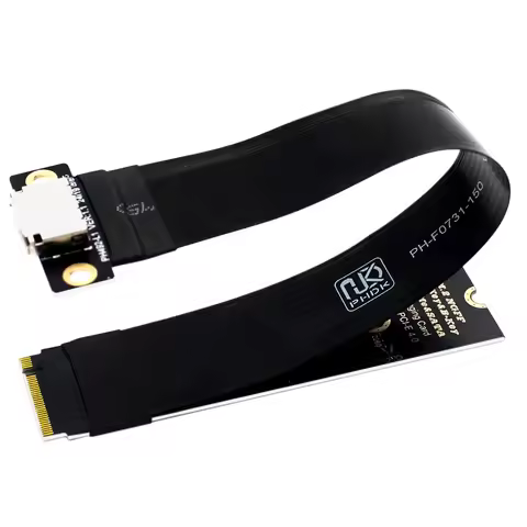M.2 NVME to Oculink 4i Extension Cable for SSD Graphics Card M2 M Key to SFF-8612 Adapter PCIe 4.0 G