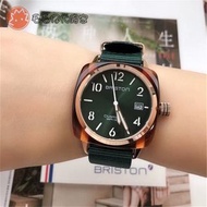 代購 Briston手錶 明星同款石英錶 尼龍錶帶防水日曆男錶女錶 情侶對錶 黑色綠色時尚潮流腕錶