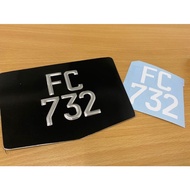 [Euro Design] Nombor Plate Besi /Ketuk /Aluminium/Press /Zinc KL Design Murah Viral Plat Besi Viral 