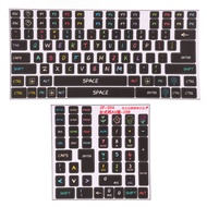 2 Pcs Keyboard Stickers Pvc Decorative General Desktop Computer Keycaps Stickers For 84 To 108 Keys 