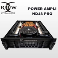 POWER AMPLIFIER RDW ND-18PRO / ND 18 PRO 4 CH X1800 WATT