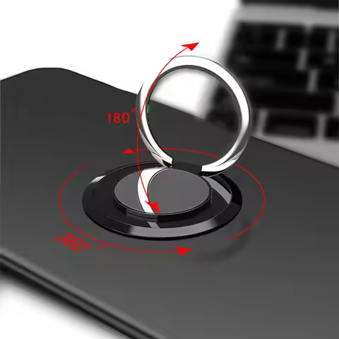 For Vivo T1 44W Y55 4G IQOO Z6 44W T1 4G V2153 Back Ring Holder Bracket Phone Case Soft Silicone TPU