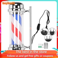 Buybest1 50-71 cm Barber Shop Pole Rotating Lighting LED Downlights Red White Blue Stripe Light Stripes Sign Wall Hanging