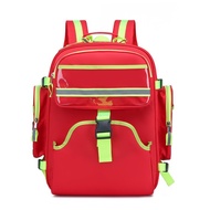 
 AED First Aid Large Capacity Emergency Rescue Kit Disaster Prevention Emergency Backpack Fire Back