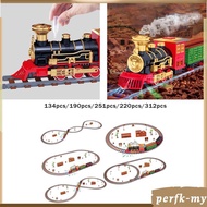 [PerfkMY] Christmas Train Set Christmas Decor Train Track Toy Train Set Gift for Kids