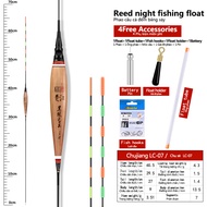 1 Chiếc Phao Câu Cá Phát Sáng Lưỡi Gà + 1 Móc Túi + 1 Phao Phao Phao Phao Nước Sâu Phao Điện Dài Dụn