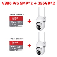 CCTV IP Kamera WIFI cctv V380 Pro jarak jauh cctv mini sambung ke hp cctv satu paket lengkap cctv wi