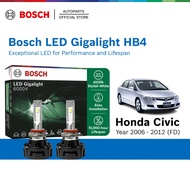 Bosch LED Gigalight 6000K HB4 Halogen Headlight Retrofit Bulb + CANBUS for Honda Civic FD - 19873015