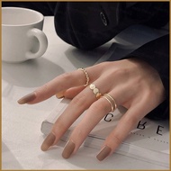 NS2 Korean zircon niche love ring light luxury inlaid index finger ring temperament ring set SN2