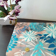 Quality Thick Linen Cotton Fabric Crafting Cloth Kain Fabric Floral Leaf 1