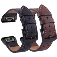 Release Quick Watchband Strap for Garmin Fenix 6 6X Pro Watch Leather Easyfit Wrist Band Fenix5 5X Plus 3HR 935 Bracelet