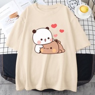 Camiseta de dibujos animados de oso Panda Bubu y Dudu para m
