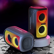 HOPESTAR 110Mini Outdoor Bluetooth Speaker LED Flame Lamp Dual Speaker Portable Subwoofer