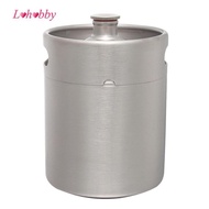 [Lohobby] Stainless Steel Mini Keg Growler    Growlers for , Water, , , Coffee, Drinks,