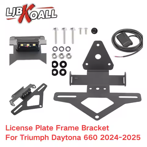 LJBKOALL for Daytona660 License Plate Frame for Triumph Daytona 660 Rear License Plate Holder Bracke