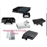 Repair console ps234 switch vita xbox