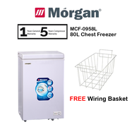 Morgan 80L MCF0958 Chest Fridge/ Freezer MCF-0958L (White) / MCF-0958LS (Grey) MCF0958LS (Free Wiring Basket)