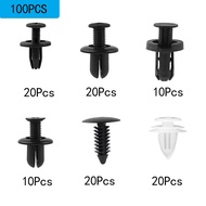 100 Pcs Car Clips Fastener Screws Bumper Plastic For Bmw F10 F11 F20 F30 E36 E46 E60 E70 E53 E87 E90