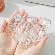 1Pcs J Shape Self-adhesive Multi Purpose ABS Plastic Wall Hooks Bathroom Kitchen Seamless Storage Ra