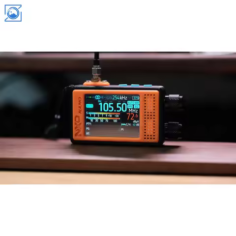 NXP-NANO Portable 65-108MHz FM Radio Receiver TEF6686+ESP32 Main Control with 2.4-inch IPS Touch Scr