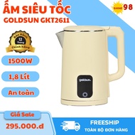 Ấm siêu tốc Goldsun GKT2611 Dung tích 1.8L Công suất 1500W inox 201 an toàn tại Shine 98