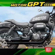 QJMotor SRV250 AMT SRV250 Vance & Hines Full System Exhaust with Heat Shield Harley Silencer Removab