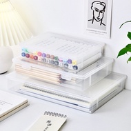 Transparent Document Book Paper Organizer Box Multipurpose Desk Organizer File Storage Box Plastic F