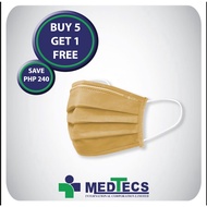 Medtecs Brown N88 Surgical Face Mask 3Ply Fda Approved Astm Level 1 Type Iir 9JvD