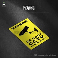 Monitor Motorcycle Waterproof Luggage Warning Sticker