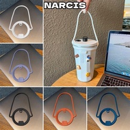 NARCIS 2Pcs Water Bottle Handle, Silicone Dia 85 to 100mm Insulated Tumblers, Universal Leakproof Ke