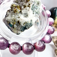 【天然無雜紫鋰雲母】高品紫鋰雲母 水晶手鍊手串 / 一物一拍