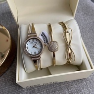 ANNE KLEIN
Quartz Crystal White Mother of Pearl Dial Ladies Watch and Bracelet Set
AK/3178