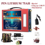 Pin Lithium 12V 75Ah-Pin Lithium 12V 75Ah dành cho mọi dòng xe hơi và ô tô dễ dàng mang sử dụng và m